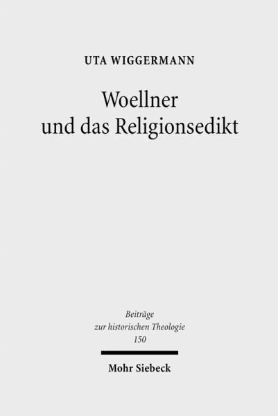 Woellner und das Religionsedikt (eBook, PDF)