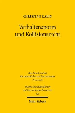 Verhaltensnorm und Kollisionsrecht (eBook, PDF) - Kalin, Christian