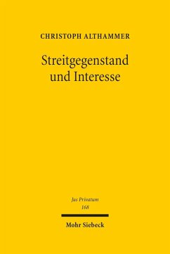 Streitgegenstand und Interesse (eBook, PDF) - Althammer, Christoph
