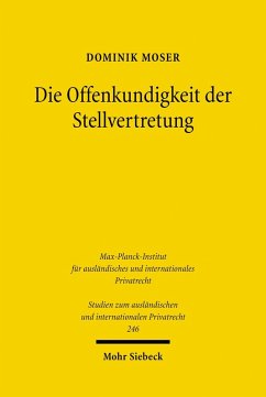 Die Offenkundigkeit der Stellvertretung (eBook, PDF) - Moser, Dominik