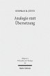 Analogie statt Übersetzung (eBook, PDF) - Bild 1