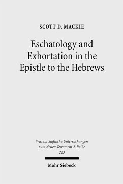 Cover Eschatology and Exhortation in the Epistle to the Hebrews (eBook, PDF)