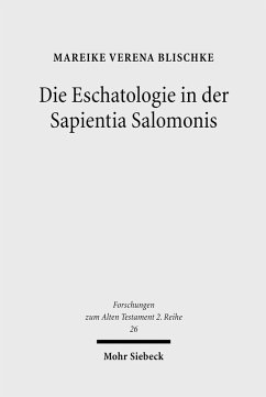 Cover Die Eschatologie in der Sapientia Salomonis (eBook, PDF)