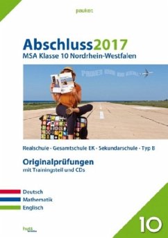 Cover Abschluss 2017 - Mittlerer Schulabschluss 10 Klasse Nordrhein-Westfalen, m. CD-ROM u. Audio-CD