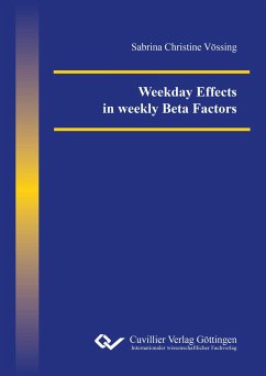 Weekday Effects in weekly Beta Factors - Vössing, Sabrina