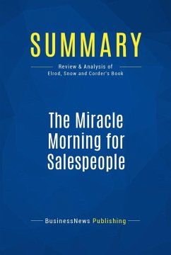Summary: The Miracle Morning for Salespeople (eBook, ePUB) - Businessnews Publishing