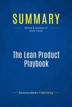 Summary: The Lean Product Playbook (eBook, ePUB) - Businessnews Publishing