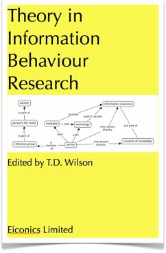 Theory in Information Behaviour Research (eBook, ePUB) Cover Theory in Information Behaviour Research (eBook, ePUB)