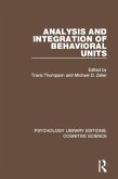 Analysis and Integration of Behavioral Units (eBook, PDF)
