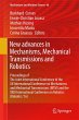 New Advances in Mechanisms, Mechanical... - Bild 1