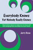 Everybody Knows Yet Nobody Really Knows (eBook, ePUB)