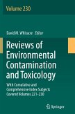 Reviews of Environmental Contamination and Toxicology volume