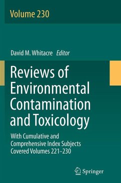 Reviews of Environmental Contamination and Toxicology volume Cover Reviews of Environmental Contamination and Toxicology volume