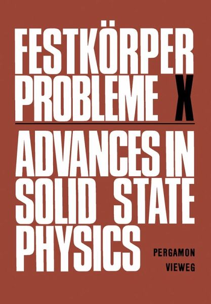Advances in Solid State Physics (eBook, PDF) Advances in Solid State Physics (eBook, PDF)