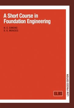 A Short Course in Foundation Engineering (eBook, PDF) - Simons, N. E.; Menzies, B. K.