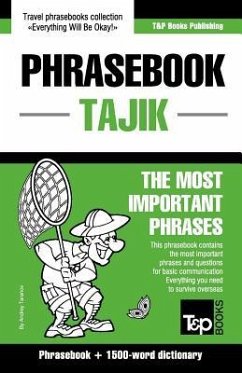 English-Tajik phrasebook and 1500-word dictionary - Taranov, Andrey