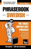 English-Swedish phrasebook and 250-word mini dictionary