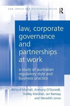 Law, Corporate Governance and Partnerships at Work - Mitchell, Richard; O'Donnell, Anthony; Marshall, Shelley