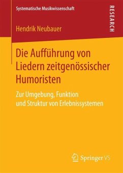 Die Aufführung von Liedern zeitgenössischer Humoristen - Neubauer, Hendrik