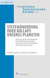 Systemänderung oder Kollaps unseres Planeten - Hoffmann, Johannes