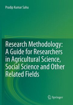 Research Methodology: A Guide for Researchers In Agricultural Science, Social Science and Other Related Fields - Sahu, Pradip Kumar