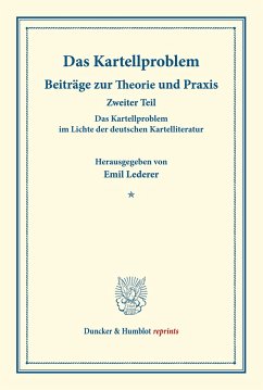 Das Kartellproblem im Lichte der deutschen Kartelliteratur. - Wolfers, Arnold