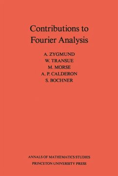 Contributions to Fourier Analysis. (AM-25) (eBook, PDF) - Zygmund, Antoni