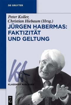 Cover Jürgen Habermas: Faktizität und Geltung (eBook, ePUB)