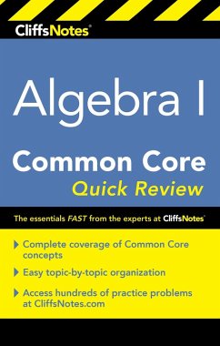Cover CliffsNotes Algebra I Common Core Quick Review (eBook, ePUB)