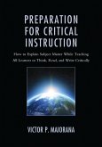 Preparation for Critical Instruction (eBook, ePUB) Preparation for Critical Instruction (eBook, ePUB)