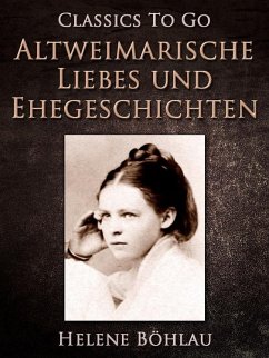 Cover Altweimarische Liebes- und Ehegeschichten (eBook, ePUB)