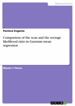 Comparison of the scan and the average likelihood ratio in Gaussian mean regression - Evgenia, Pavlova
