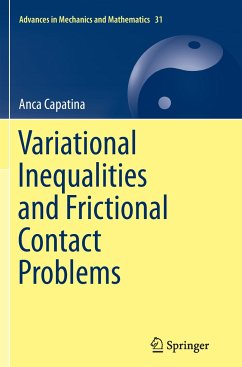 Variational Inequalities and Frictional Contact Problems - Capatina, Anca