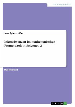 Inkonsistenzen im mathematischen Formelwerk in Solvency 2 - Splettstößer, Jens