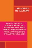 EFFECT OF STRUCTURED RESISTANCE TRAINING AND VARIED INTENSITIES OF WEIGHT TRAINING ON SELECTED MOTOR FITNESS AND PHYSIOLOGICAL VARIABLES AMONG ATHLETES