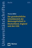 Der grundrechtliche Schutzbereich der Meinungsfreiheit in Deutschland, England und den USA