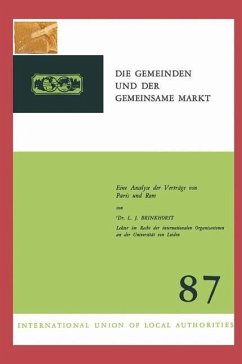Die Gemeinden und der Gemeinsame Markt (eBook, PDF) - Brinkhorst, Laurens Jan