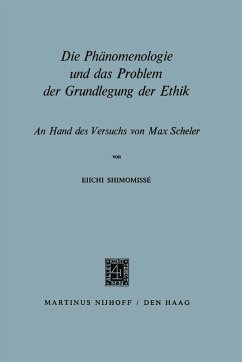 Cover Die Phänomenologie und das Problem der Grundlegung der Ethik (eBook, PDF)