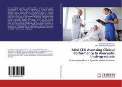 Mini CEX Assessing Clinical Performance In Ayurvedic Undergraduate