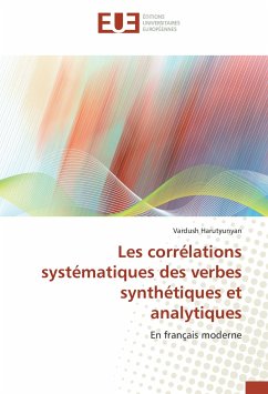Cover Les corrélations systématiques des verbes synthétiques et analytiques