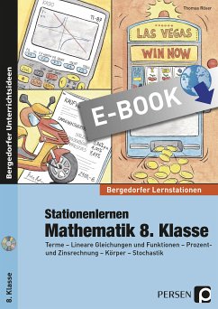 Stationenlernen Mathematik 8. Klasse (eBook, PDF) - Röser, Thomas