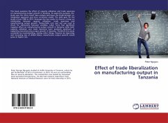 Effect of trade liberalization on manufacturing output in Tanzania