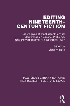 Cover Editing Nineteenth-Century Fiction (eBook, PDF)