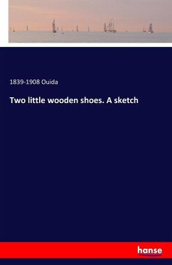 Two little wooden shoes. A sketch