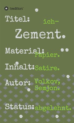 ich-Zement. (eBook, ePUB) - Volkov, Semjon