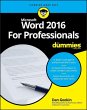 Word 2016 For Professionals For Dummies... - Bild 1