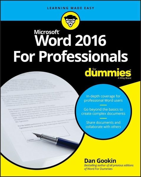 Word 2016 For Professionals For Dummies (eBook, PDF) Word 2016 For Professionals For Dummies (eBook, PDF)
