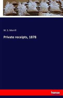 Cover Private receipts, 1878