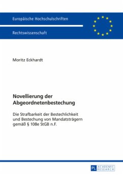Novellierung der Abgeordnetenbestechung - Eckhardt, Moritz