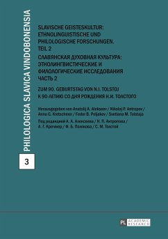 Slavische Geisteskultur: Ethnolinguistische und philologische Forschungen. Teil 2